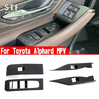 Для Toyota Alphard MPV 2024 2025 Автомобильные Аксессуары Кнопки межкомнатных дверей, окон, Накладка, Молдинг, декоративные наклейки
