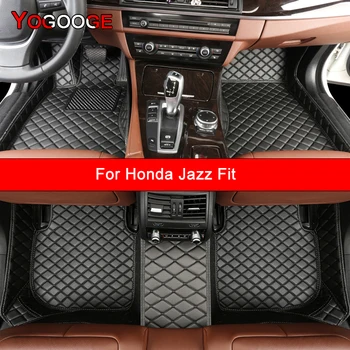 Автомобильные коврики YOGOOGE на заказ для Honda Jazz Fit, автоаксессуары, ковер для ног