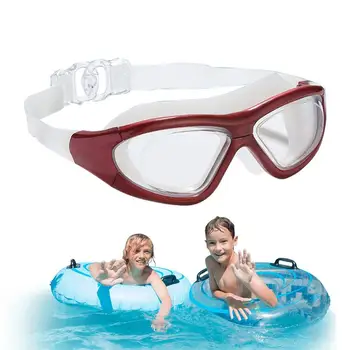 Очки для плавания с защитой от запотевания, очки для бассейна с широким обзором, очки для плавания с защитой от ультрафиолета и без протекания для женщин, мужчин, взрослых и детей