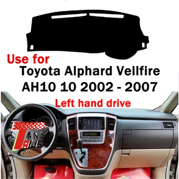 Высококачественная фланелевая крышка приборной панели TAIJS factory для Toyota Alphard Vellfire AH10 2002-2007 с левым рулем