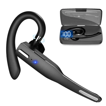 Bluetooth-гарнитура с двойным микрофоном, шумоподавление V5.0, Bluetooth-гарнитура, наушники для водителей, машинный офис