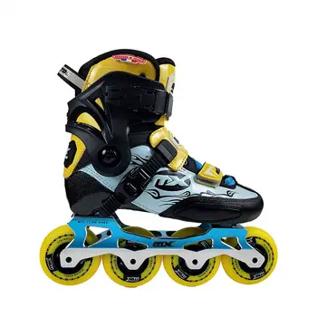 Агрессивная съемная обувь для катания на четырех колесах из углеродного волокна, встроенные роликовые коньки для детей