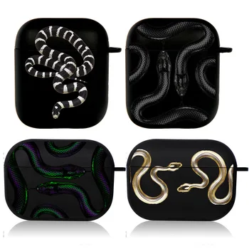 Чехлы Airpod Dark Snake King Air Apple Pro 3 для Airpods Pro 2 3-го поколения Airpord Cases Ins Style Black Cover Funda