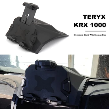 Для Электронного Устройства UTV Держатель Планшета Коробка Для Хранения Черный Квадроцикл Для Kawasaki Teryx KRX 1000 2020 2021 2022 2023