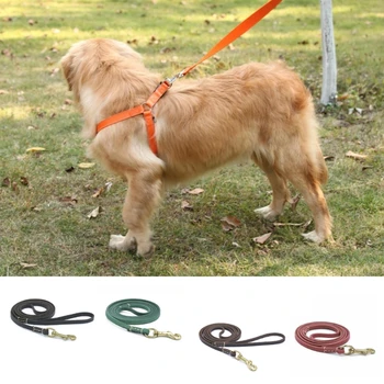 Подлинный поводок для домашних животных для крупной собаки, поводки для выгула собак, многоцветная удлиняющаяся веревка для поводка для собак с пряжкой из сплава