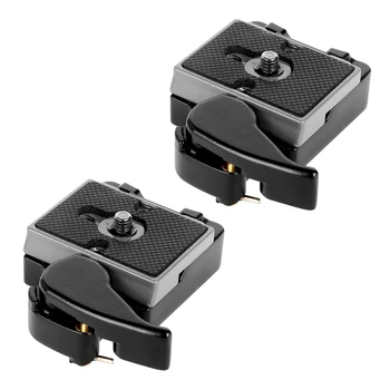 2X Черная быстроразъемная пластина Camera 323 Со специальным адаптером (200PL-14) Для зеркальных камер Manfrotto 323 (Новая версия)