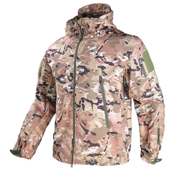 Военная тактическая куртка TAD Soft Shell, мужская водонепроницаемая теплая ветровка-сафари, одежда армии США, Мужские камуфляжные куртки, Одежда для охоты