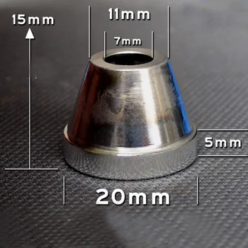 S5 20 мм Алюминиевый Гладкий отражатель Фонарик Светоотражающая чашка Отражатель Носовая часть