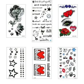 Водонепроницаемые Временные татуировки Наклейки с татуировками Поддельные татуировки на рукавах для тела Tatto Cool For Hand Tatoo Sticker Temporaria