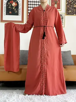 2023 Новая Открытая Абая Дубайский Кафтан Мусульманский Кардиган Abayas Dres для Женщин Повседневное Кимоно Халат Женский Кафтан Турецкая Исламская Одежда