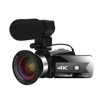 Видеокамера 4K 16X 56MP Vlogging Camcorder для прямой трансляции на Youtube WIFI Веб-камера для фотосъемки ночного видения Камера цифрового рекордера
