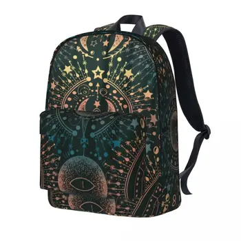 Рюкзак для магической астрологии, духовности и оккультизма, рюкзаки в уличном стиле для мальчиков и девочек, школьные сумки Kawaii, Красочный мягкий рюкзак