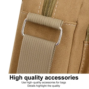 Многослойная холщовая диагональная сумка через плечо, сумка через плечо, повседневная сумка, мужская маленькая квадратная сумка