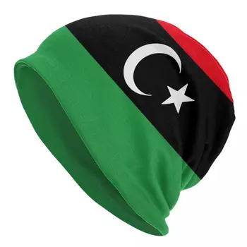 Мужские шапочки с флагом Ливии для женщин, уличные шляпы-капоты, вязаная шапка унисекс в стиле хип-хоп