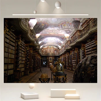 Тканевый Фон для фотосъемки в Древней Средневековой библиотеке, Старые Знаменитые Книжные полки, Реквизит для фотобудки Wizard Magic Bookshelf Background