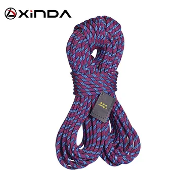 XINDA Rock Climbing Dynamic Rope Outdoor Hiking Силовая веревка диаметром 11 мм, высокопрочный шнур, Страховочная веревка, инструмент для выживания