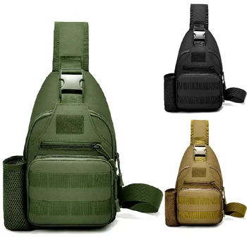 Военная охотничья тактическая сумка через плечо, мужская сумка для кемпинга на открытом воздухе, походная нагрудная сумка, армейский слинг, камуфляжная сумка через плечо
