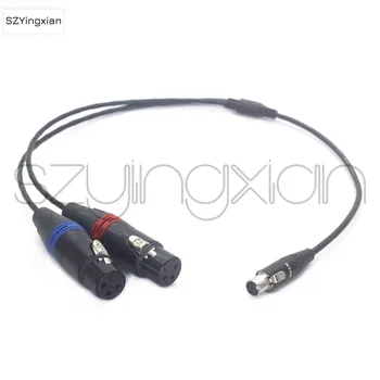 Аудиокабель TA5F Mini XLR 5pin с разъемом Dual NEUTRIK XLR 3pin для аудиооборудования Zaxcom QRX235 QRX200 RX200