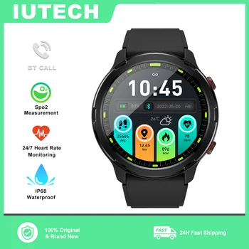 IUTECH S47 Смарт-часы Bluetooth Call Shape Touch Водонепроницаемые Умные часы Спортивный Фитнес-трекер Smartwatch