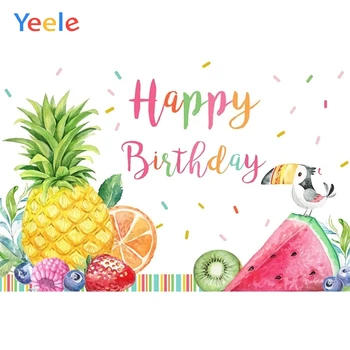 Yeele Тропические фрукты ананас арбуз Фоны для фотосъемки на день рождения Индивидуальные фотографические фоны для фотостудии