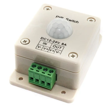 Автоматический инфракрасный датчик движения PIR постоянного тока 5 В 12 В 24 В для светодиодной ленты, лампочки, инфракрасного датчика движения