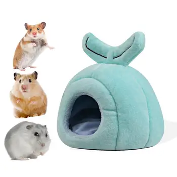 Кровать для кролика, домик для морской свинки, супер мягкая полузакрытая форма кровати для хомяка, нескользящее дно, идеальное укрытие для морских свинок, кроликов