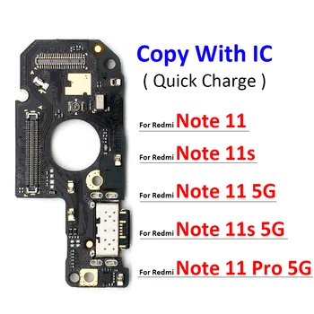 Новинка для Redmi Note 11 Pro 11s 4G 5G Global USB зарядное устройство, док-станция, порт для зарядки, Гибкий кабель для микрофона, Запасные части