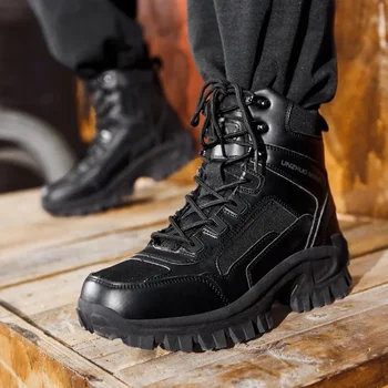 Новые ботинки Мужские Военные спецподразделения, боевая обувь для пустыни, мужские охотничьи походные ботинки для кемпинга, мужские тактические ботинки, рабочая обувь