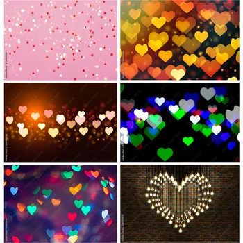 Фоновые рисунки SHUOZHIKE Bokeh love Glitter Facula Light Spot Photo Background Studio Photocalls Реквизит 22518 GB-02