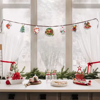 Веселый Рождественский баннер, Праздничная овсянка, гирлянды, украшение для праздничной вечеринки, принадлежности для рождественской вечеринки