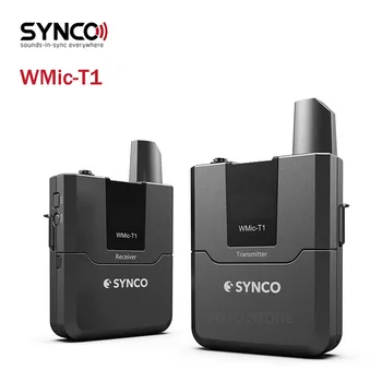 Беспроводная петличная микрофонная система SYNCO WMic-T1, 16-канальный беспроводной видеомикрофон на лацкане для камеры и смартфонов