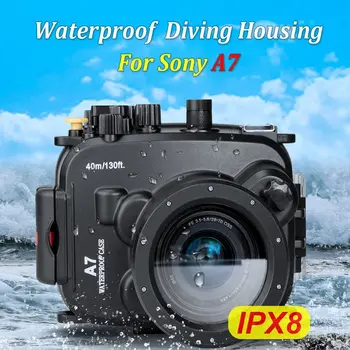 Mcoplus WP-A7 40 М/130 футов Камера Дайвинг Подводный Водонепроницаемый Корпус Чехол для Sony A7 A7R A7S Камера 28-70 мм Объектив