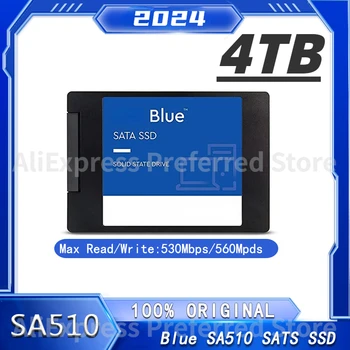 Западный Оригинальный 250 ГБ 500 ГБ 1 ТБ 2 ТБ 4 ТБ Синий SA510 SATA Внутренний Твердотельный Накопитель 2,5 