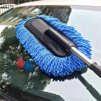 Набор щеток для мытья окон автомобиля Стеклоочиститель Стеклоочиститель из микрофибры Щетка для чистки Автомойки С длинной ручкой