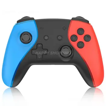 Геймпад Красно-синий с двойной вибрацией, беспроводной Bluetooth-совместимый, защита от помех Для переключения геймпада по шести осям.