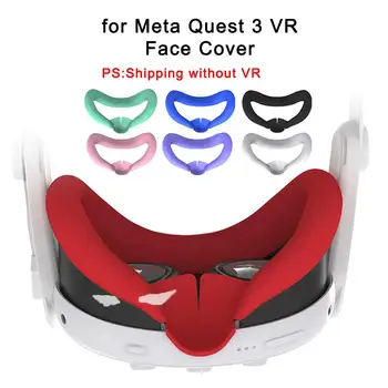 Для Meta Quest 3 VR Face Cover Силиконовая Маска Для глаз, Устойчивая К Поту и Пыли, Сменная Силиконовая Накладка Для лица Quest 3 VR Accessoi M2H9