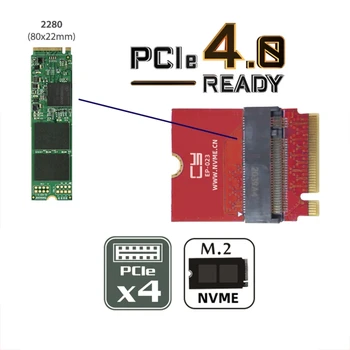 Адаптер обновления SSD-накопителя Zihan NVME M-Key 22x30 мм - 22x80 мм NGFF Extension Совместим с Ноутбуком ROG Flow X13 Gamings
