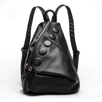 Новый модный простой рюкзак для путешествий 2024 года, нишевый дизайн, Текстура, рюкзак большой емкости, Однотонный, Универсальная женская сумка для поездок на работу
