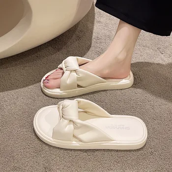 0155 Женские летние тапочки на мягкой подошве 2022 новые нескользящие сандалии для купания и отдыха беременных женщин