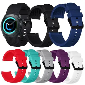 Bluelans Универсальный 20 мм силиконовый ремешок для часов Galaxy Watch Active Gear Sport