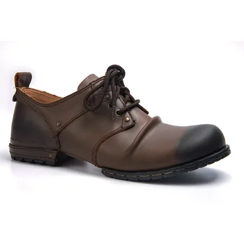 Осенние новые мужские ботинки из натуральной кожи, рабочие ботинки, горные ботинки, винтажные оксфордские ботильоны, высококачественные мужские ботинки OTTO ZONE