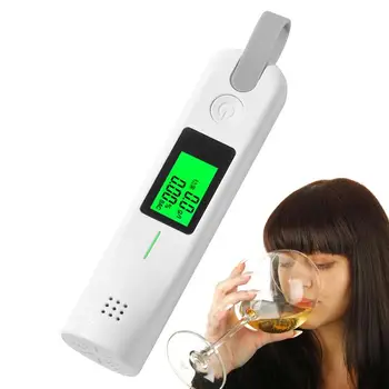 Тестер алкоголя, электронный алкотестер с цифровым дисплеем, портативный перезаряжаемый бесконтактный анализатор спиртометра