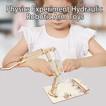 1 Комплект Забавных, Вдохновляющих на любопытство деревянных обучающих демонстрационных игрушек Для физического эксперимента Гидравлических роботизированных манипуляторов