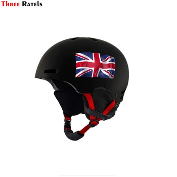 Three Ratels 3D UK Наклейка с Британским Флагом Наклейка Водонепроницаемая для автомобильного Шлема Дорожный чехол Ноутбук Гитара Скейтборд Автомобильная наклейка Наклейка