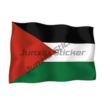 Наклейка с развевающимся Палестинским флагом, Автомобильная бутылка для воды, ноутбук, Виниловые наклейки на мотоцикл, Автомобильная наклейка, Тюнинг автомобильных аксессуаров.