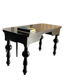 Французский ретро-неоклассический роскошный стол для хранения на веранде особой формы из массива дерева