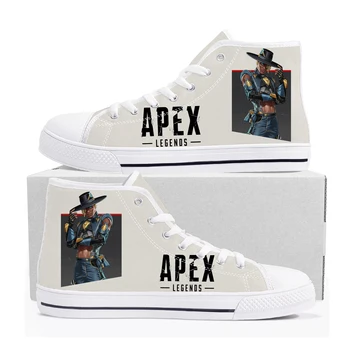 Кроссовки с высоким берцем Apex Legends Seer, горячая мультяшная игра, Мужская, женская, подростковая Высококачественная парусиновая обувь, Повседневные кроссовки на заказ