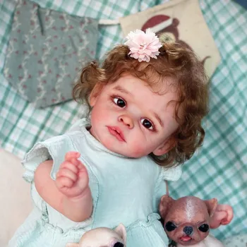 50 СМ, кукла Joleen Reborn Baby Doll, 3D Окрашенная Кожа, Реалистичная ткань, Тело, Силикон, Новорожденная Бебе, Детская игрушка, Фигурка, Подарок, Игрушка для игрового дома