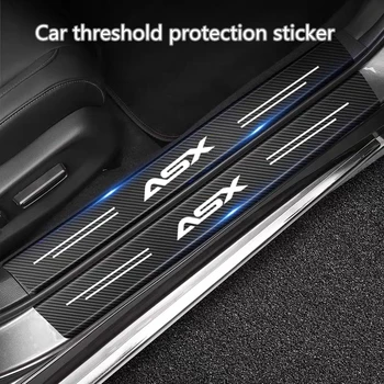 Защитная наклейка на порог двери автомобиля из углеродного волокна 60X7 см для Mitsubishi ASX 2010 2011 2012 2013 2014 2015 2016 2017 2018 2019