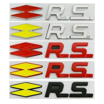 3d Металлические Буквы Логотипа RS Эмблема Автомобиля Значок Для Renault Sport Megane 3 MK4 Arkana Sandero Laguna Clio 4 5 RS Стикеры Аксессуары